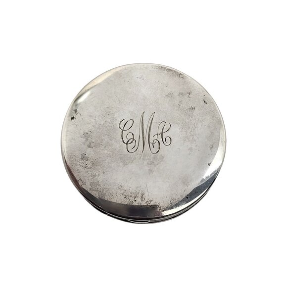 R Blackinton Co Sterling Silver Round Mirror Compact #15045